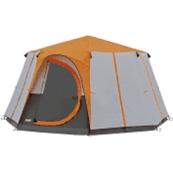 Coleman Cortes Octagon 8 Tent. Orange. 