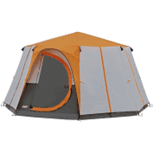 Coleman Cortes Octagon 8 Tent. Orange.