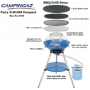 Campingaz Party Grill 600 COMPACT. Camping Portable Gas BBQ
